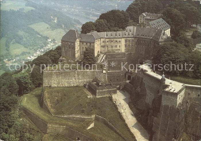 Koenigstein Saechsische Schweiz Festung Koenigstein