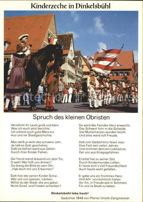 Dinkelsbuehl Kinderzeche Spruch