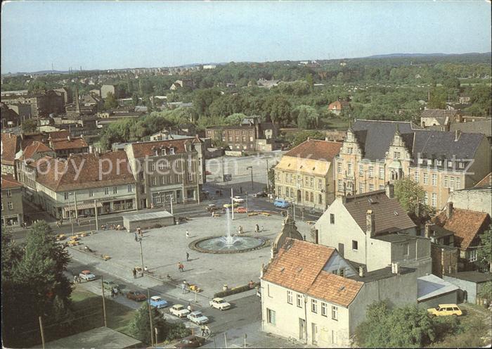 Eberswalde Platz der Freundschaft Fliegeraufnahme