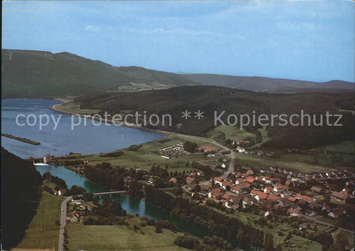 Edertal Edersee Fliegeraufnahme