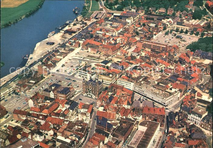 Venlo Fliegeraufnahme Centrum met Maas