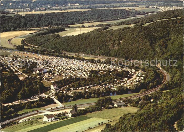 Heimbach Eifel Fliegeraufnahme Campingplatz Gut Habersauel