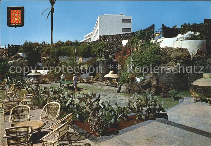 Lanzarote Kanarische Inseln Hotel Los Fariones Garten