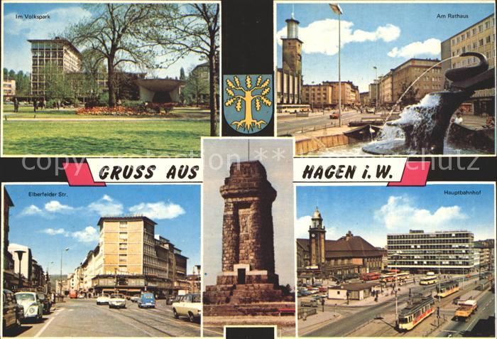 Hagen Westfalen Volkspark Elberfelder Strasse Hauptbahnhof