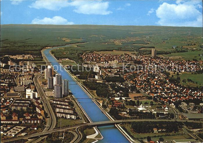 ERLANGEN Bayern Fliegeraufnahme mit Europakanal
