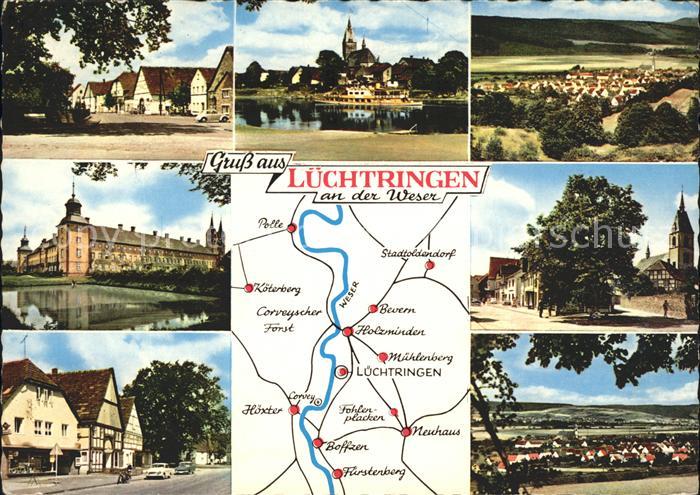 Luechtringen Landkarte Weser