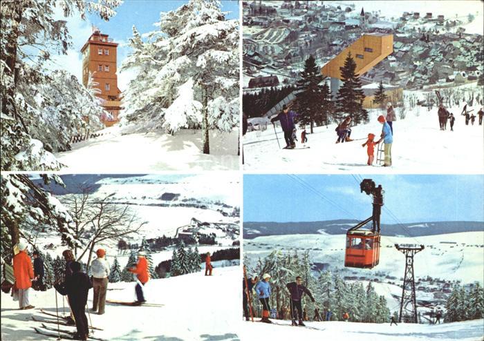 Oberwiesenthal Erzgebirge Wetterwarte Sprungschanze Seilbahn Fichtelberg