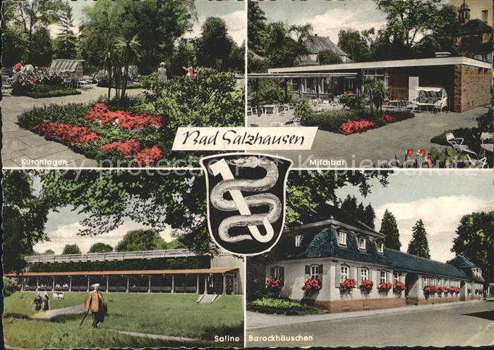 Bad Salzhausen Kuranlagen Barockhaeuschen Saline