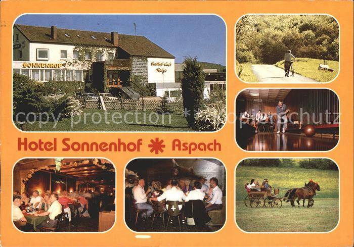 Aspach Backnang Hotel Sonnenhof Pferde Kegeln