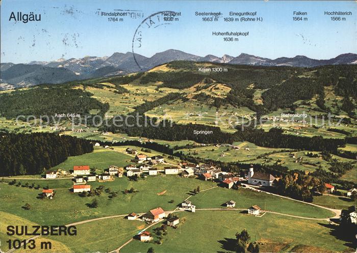 Sulzberg Allgaeu Fliegeraufnahme