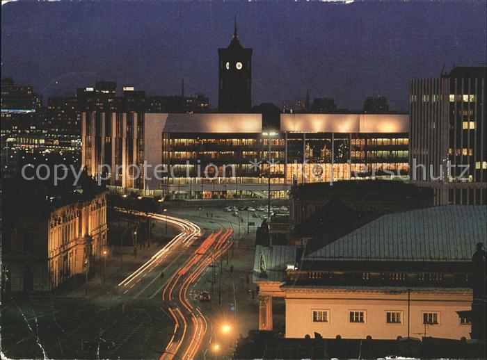 BERLIN  CITY Palast der Republick bei Nacht