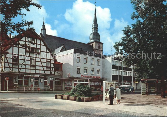 Werl Westfalen Marktstrasse und St. Walburga