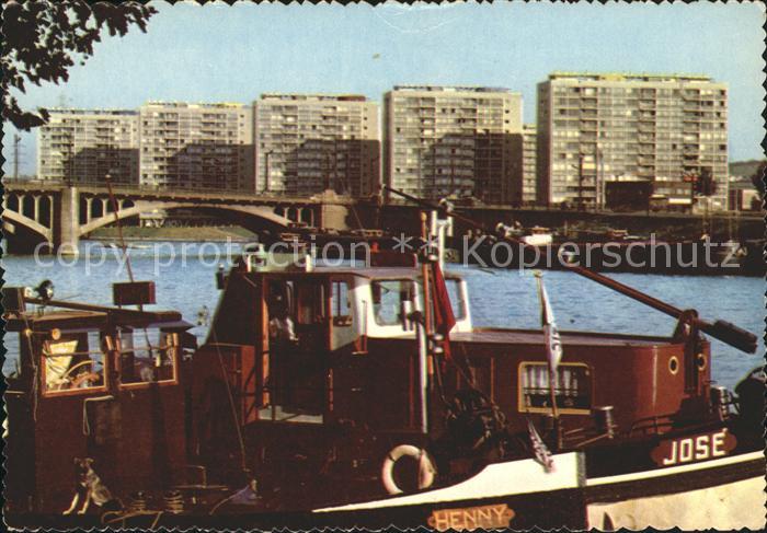 Luettich Liege Atlasbruecke und Droixhe Fischkutter Jose