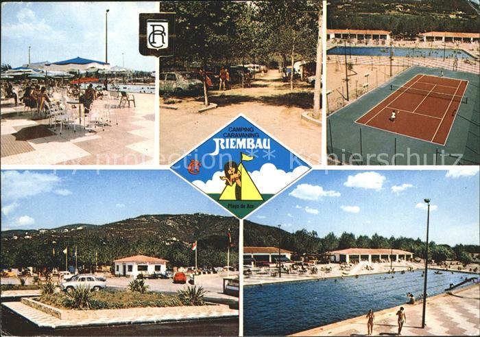 Playa de Aro Cataluna Camping Riembau Teilansichten Tennisplatz Swimmingpool