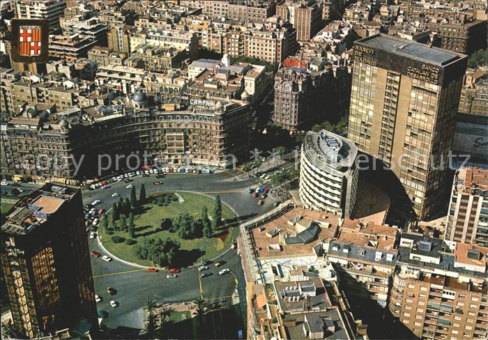 Barcelona Cataluna Plaza Calvo Sotelo Vista aerea