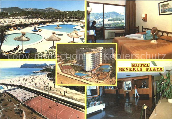 Paguera Mallorca Islas Baleares Hotel Beverly Playa Swimmingpool Tennisplatz Zim