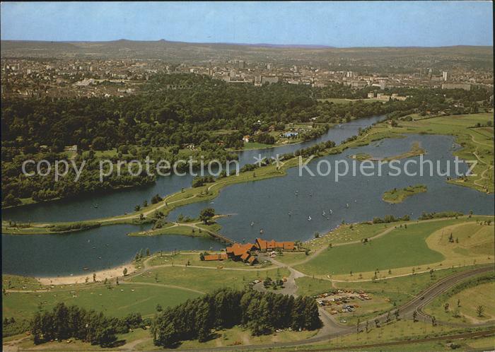 KAssEL  CITY Freizeitzentrum Fuldaauen Fliegeraufnahme