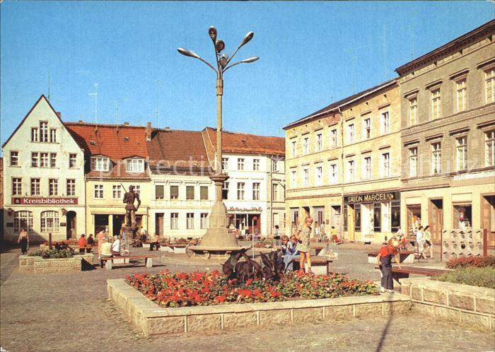 Perleberg Grosser Markt Brunnen
