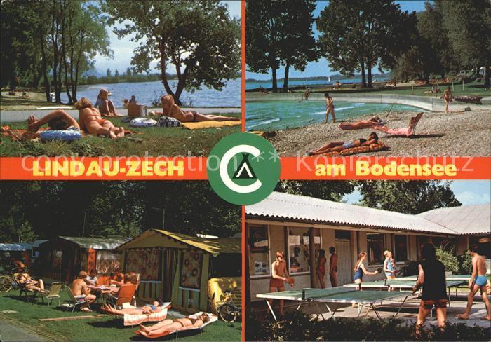 Lindau Bodensee Zeltplatz Zech Badestrand Tischtennis