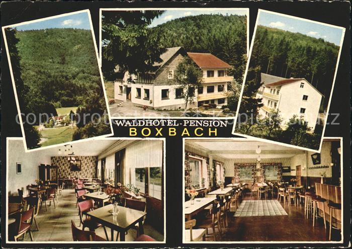 Boxbach Waldhotel Pension Boxbach Gastraum Bar