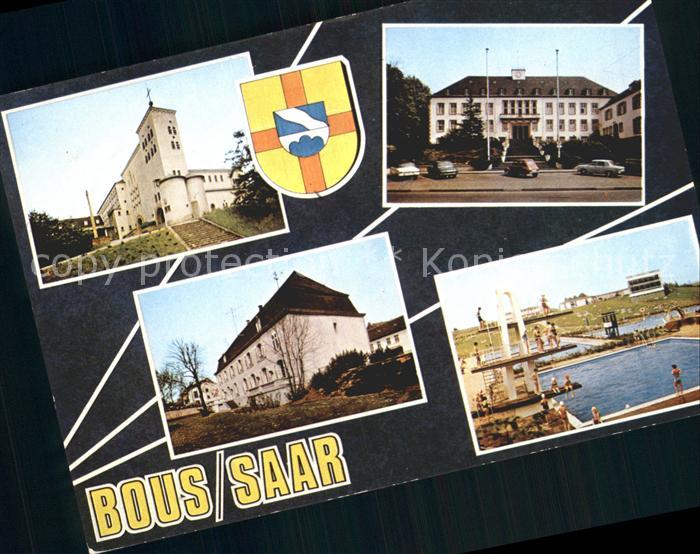 Bous Kirche Rathaus Schule Schwimmbad