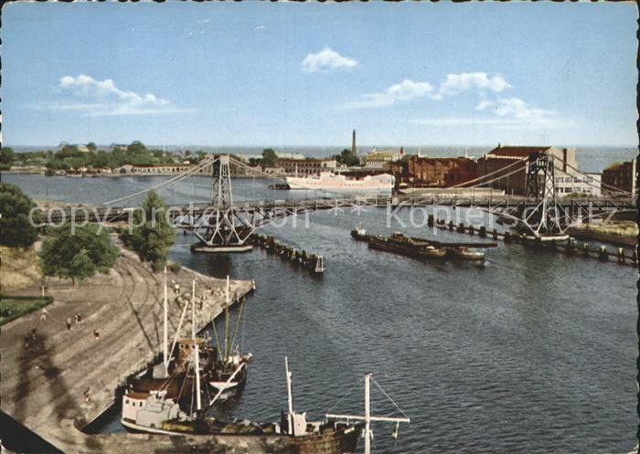 Wilhelmshaven  CITY Kaiser Wilhelm Bruecke Groesste Drehbruecke Europas