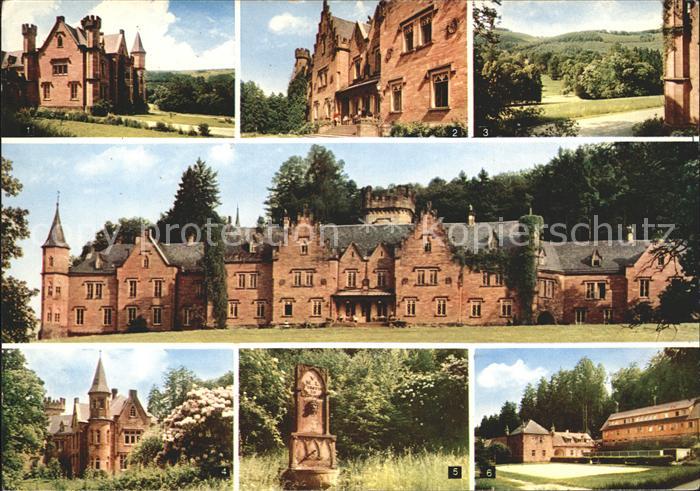 Ernsttal Baden Sanatorium Schloss Waldleiningen Teilansichten Brunnen Denkmal Tu
