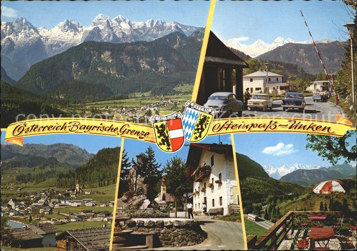 Unken Ortsmitte Saalachtal Gasthof Mellek Steinpass Loferer Steinberge oesterr b