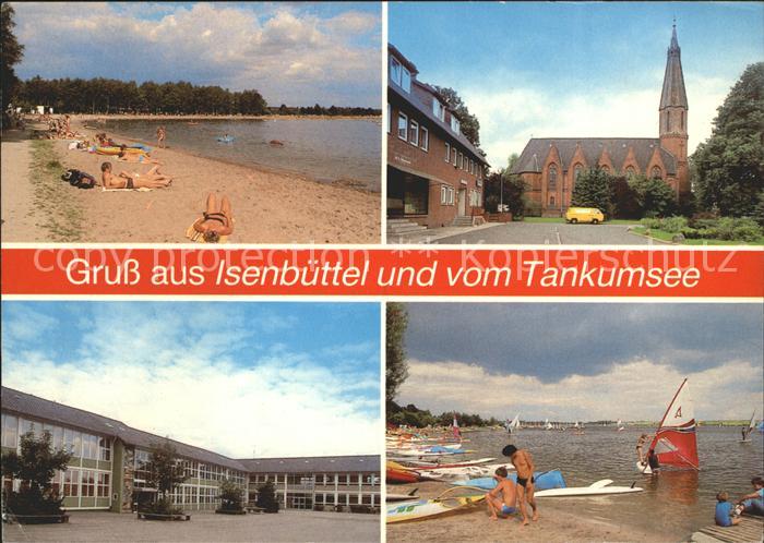 Isenbuettel Strand Kirche Tankumsee Strandleben
