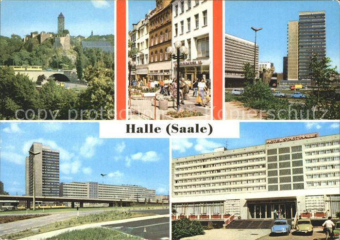 Halle Saale Burg Giebichenstein Klement Gottwald Str Thaelmannplatz Interhotel S