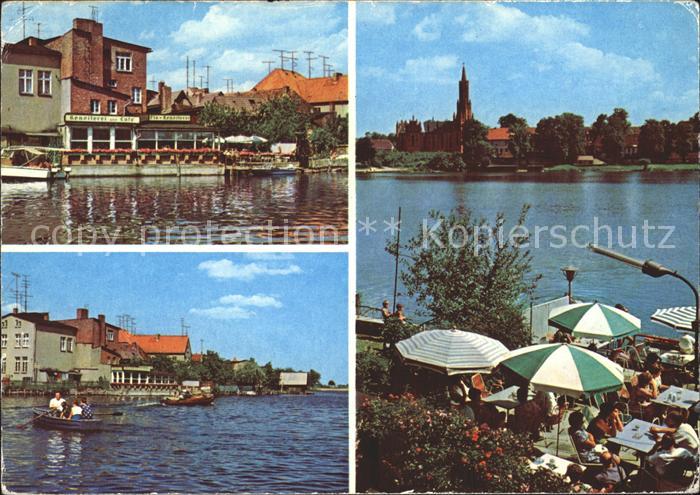 Malchow Cafe Durst Terrasse Bootspartie