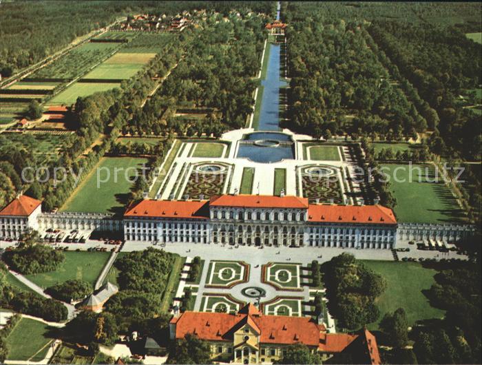 Schleissheim Oberschleissheim Neues Schloss Fliegeraufnahme