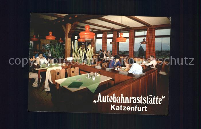 Herborn Hessen Autobahnraststaette Katzenfurt Gastraum