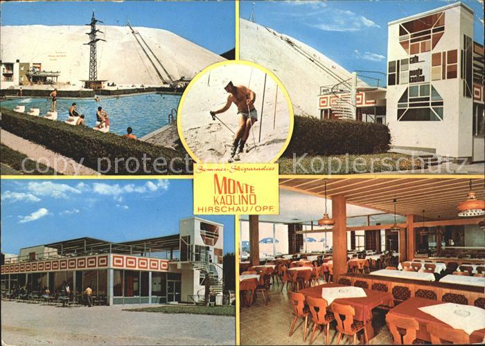 Hirschau Oberpfalz Cafe Restaurant Monte Kaolino Speisesaal Swimmingpool Discoth