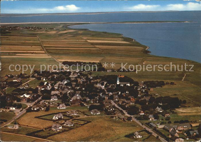 Nebel Amrum Fliegeraufnahme