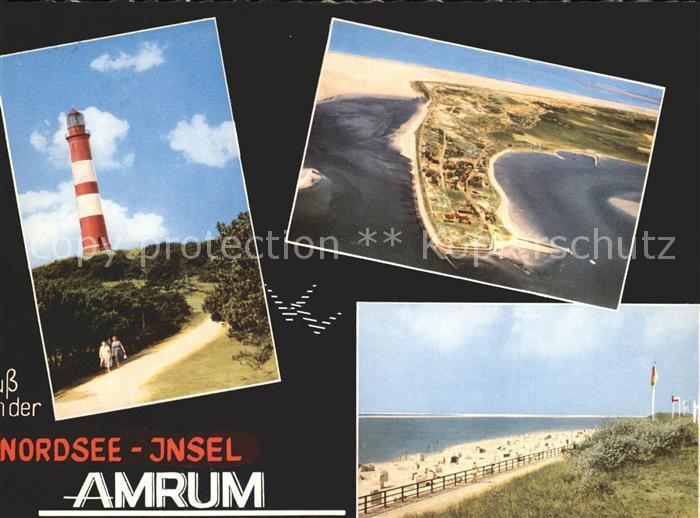 Amrum Leuchtturm Fliegeraufnahme Strandpartie