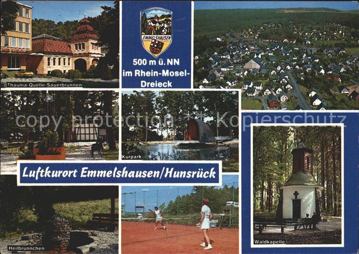 Emmelshausen Thauma Quelle Sauerbrunnen Kurpark Fliegeraufnahme Heilbruennchen T