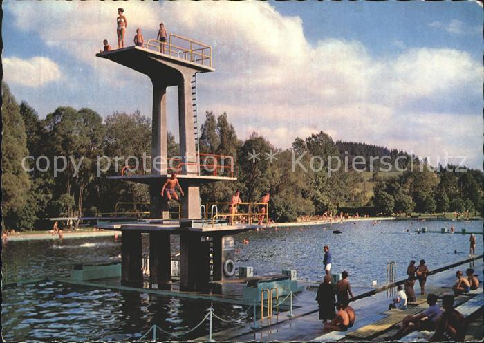 Marktredwitz Staedt Schwimmbad Sprungturm