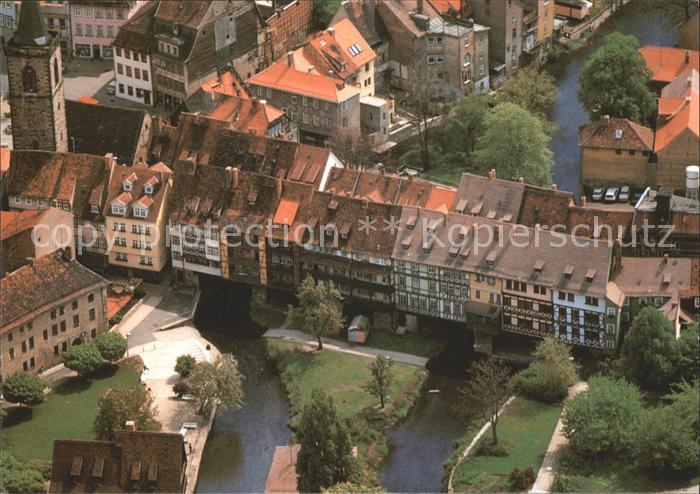 ERFURT  CITY Kraemerbruecke Fliegeraufnahme