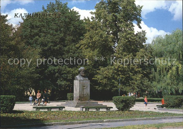 Kaliningrad Monument of Karl Marx erected at a Green public garden
