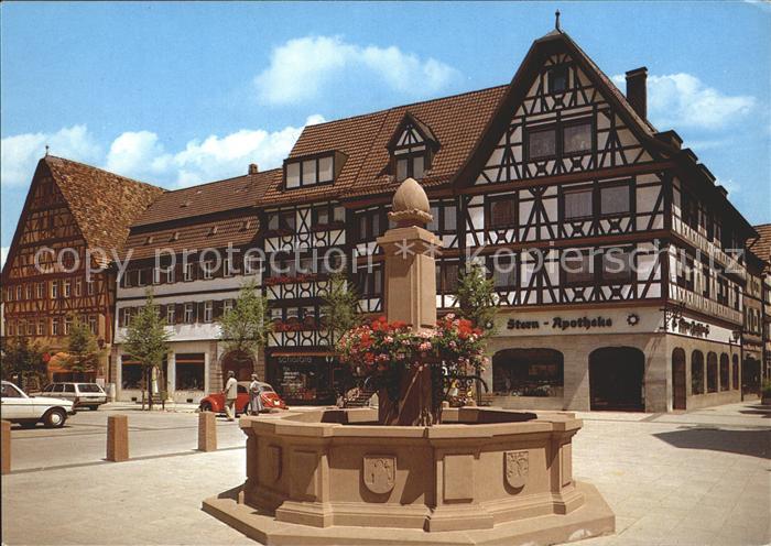 Tauberbischofsheim Marktplatz Brunnen