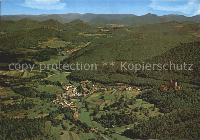 Berwartstein Ritterburg Berwartstein Fliegeraufnahme