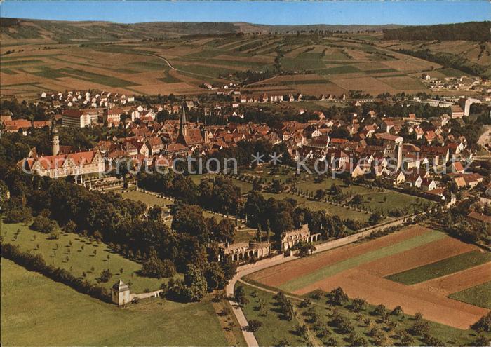 Weikersheim mit Schloss und Stadtpark Fliegeraufnahme