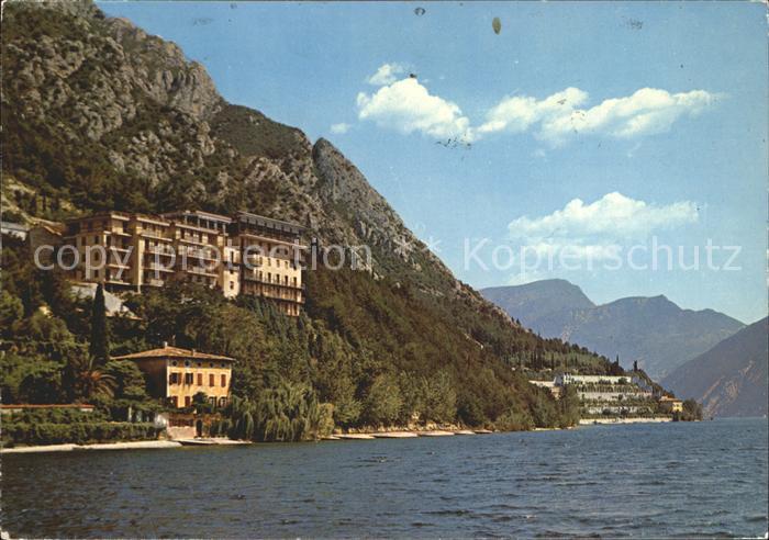 Limone sul Garda Hotel Panorama Garten und priv Strand