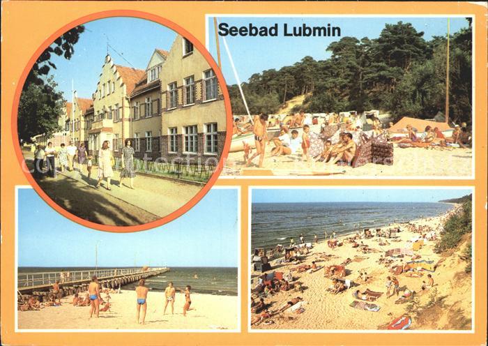 Lubmin Ostseebad Strassenpartie Strand Seebruecke