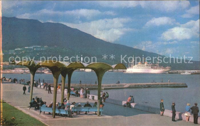 Jalta Yalta Krim Crimea Promenade Ozeandampfer
