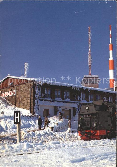 Brocken Harz Bahnhof am Brocken Lokomotive