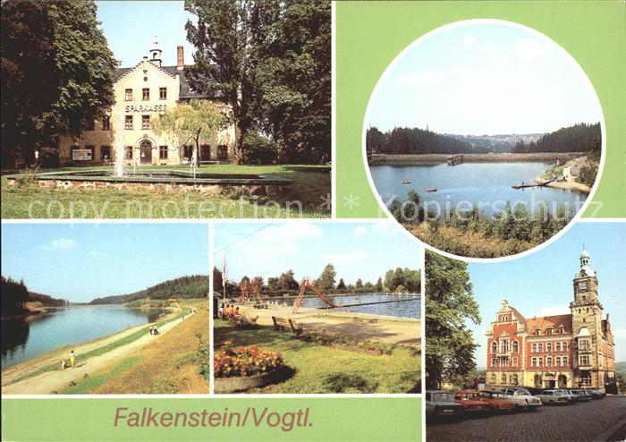 Falkenstein Vogtland Schloss Talsperre Sperrmauer Freibad Rathaus