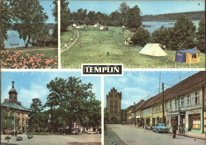 Templin Templiner See Zeltplatz Rathaus Berliner Tor