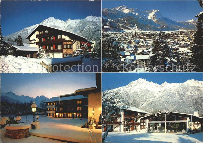 GARMISCH-PARTENKIRCHEN Bayern Hotel Obermuehle Teilansichten Total